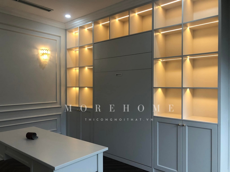 Thi công nội thất gỗ tự nhiên được ưa chuộng sử dụng trong không gian sống bởi độ bền cao, thẩm mỹ cao cho không giạn.